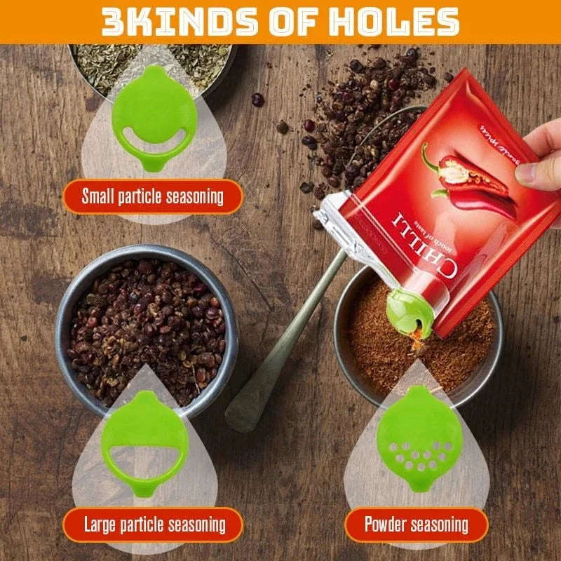 Wall-Mounted Hanging Seasoning Bag Organizer – 6/10 Grid Spice Rack